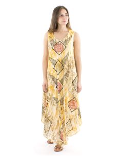 Vestido viscosa crepe sin mangas marbree 120 cm