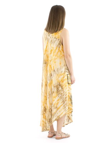 Vestido viscosa crepe sin mangas marbree 120 cm