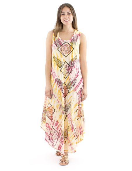 Vestido viscosa crepe sin mangas marbree 120 cm