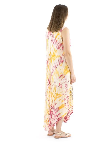 Vestido viscosa crepe sin mangas marbree 120 cm