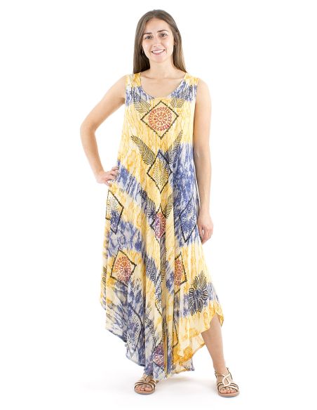 Vestido viscosa crepe sin mangas marbree 120 cm