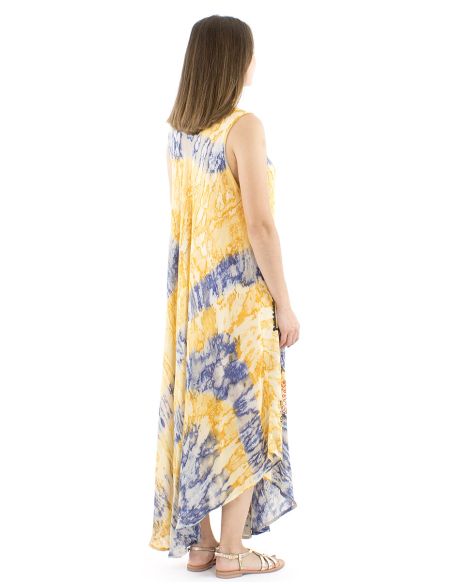Vestido viscosa crepe sin mangas marbree 120 cm