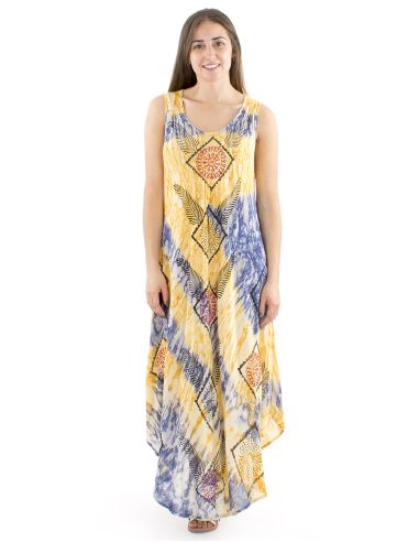 Vestido viscosa crepe sin mangas marbree 120 cm