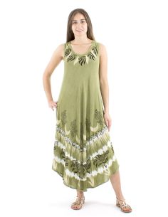Vestido viscosa crepe sin mangas sw 120 cm