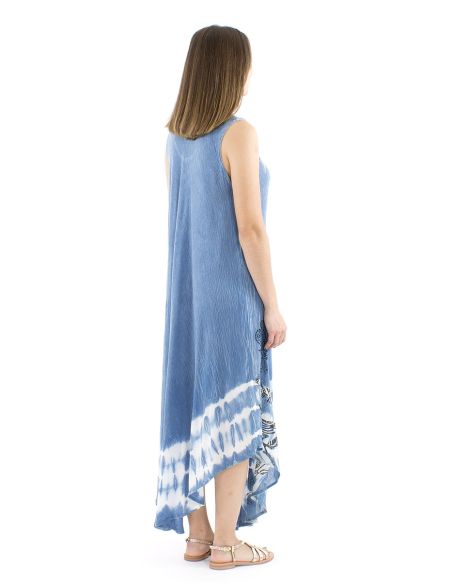 Vestido viscosa crepe sin mangas sw 120 cm