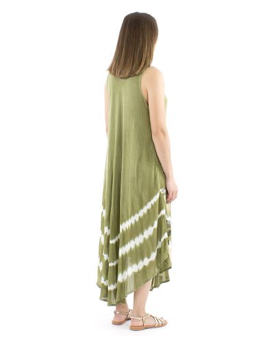 Vestido viscosa crepe sin mangas sw 120 cm