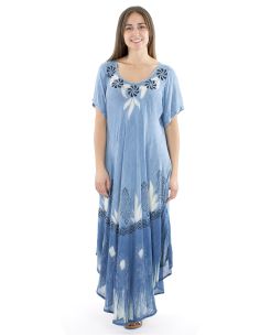 Vestido viscosa crepe mangas cortas sw 120cm