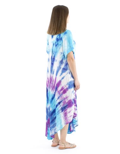 Vestido viscosa crepe mangas cortas sw 120cm