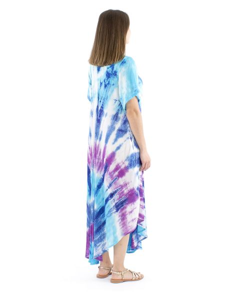 Vestido viscosa crepe mangas cortas sw 120cm