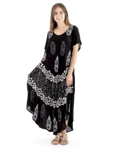 Vestido viscosa crepe mangas cortas bw 120cm 2