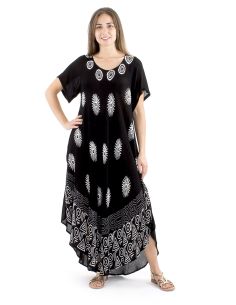 Vestido viscosa crepe mangas cortas bw 120cm 2