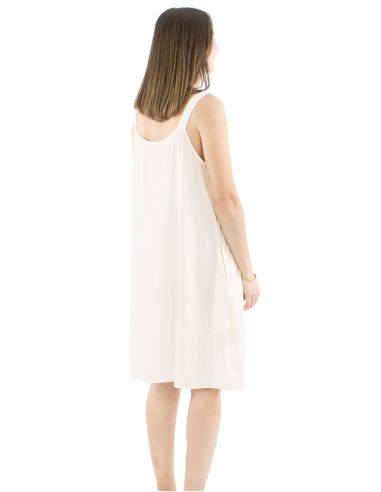 Vestido viscosa liso tirantes anchos