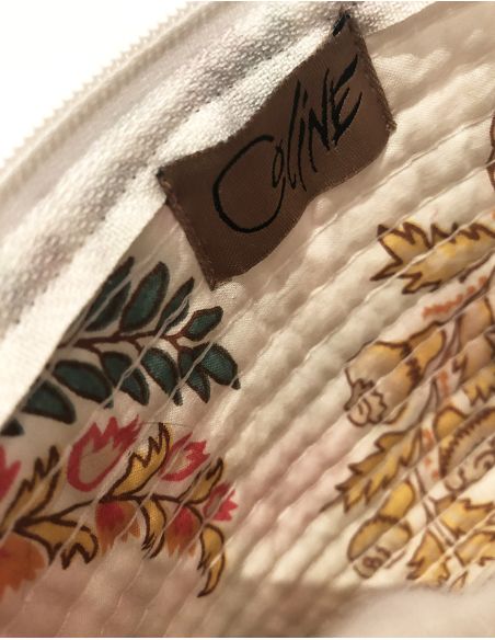 Cartera algodon acolchada poliester zip 16x12cm