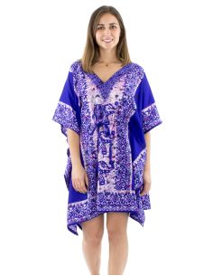 Tunica kaftan poliester90cm elefante print 2