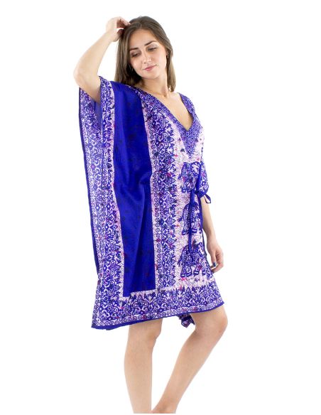 Tunica kaftan poliester90cm elefante print