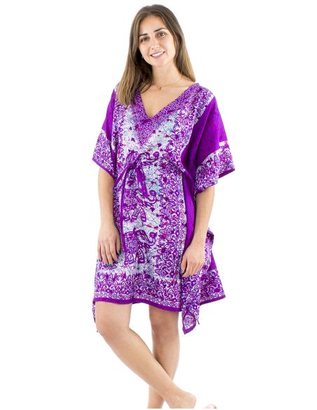 Tunica kaftan poliester90cm elefante print
