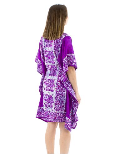 Tunica kaftan poliester90cm elefante print