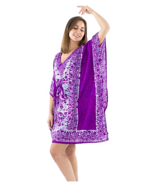 Tunica kaftan poliester90cm elefante print