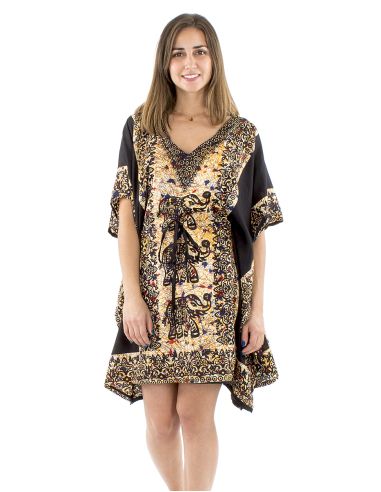Tunica kaftan poliester90cm elefante print