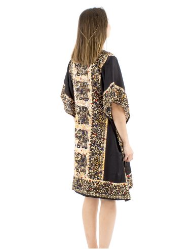 Tunica kaftan poliester90cm elefante print