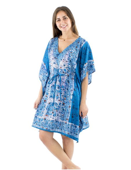 Tunica kaftan poliester90cm elefante print