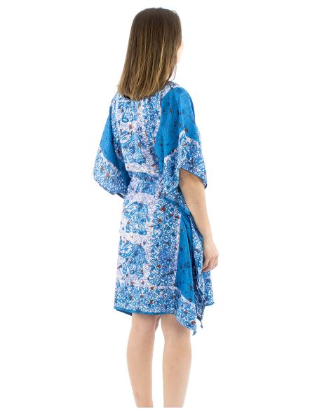 Tunica kaftan poliester90cm elefante print