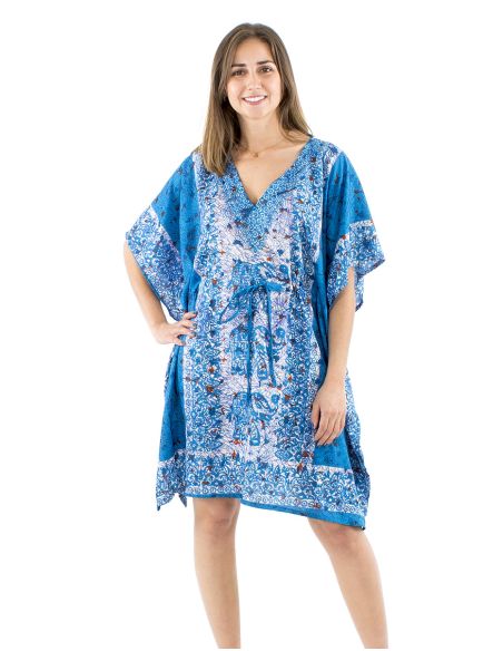 Tunica kaftan poliester90cm elefante print