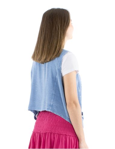 Chaqueta viscosa sw abotonada