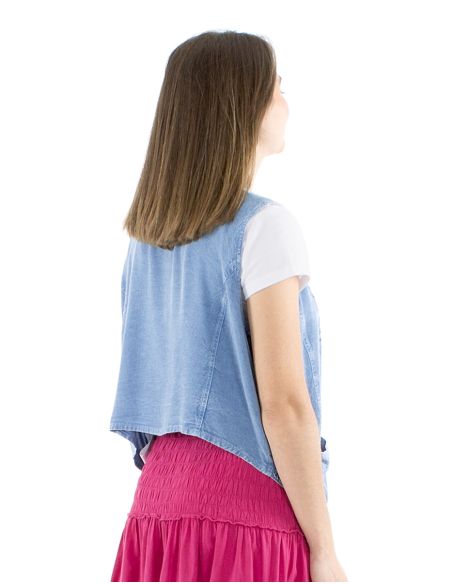 Chaqueta viscosa sw abotonada