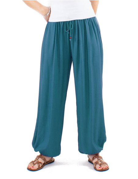 Pantalon liso viscosa
