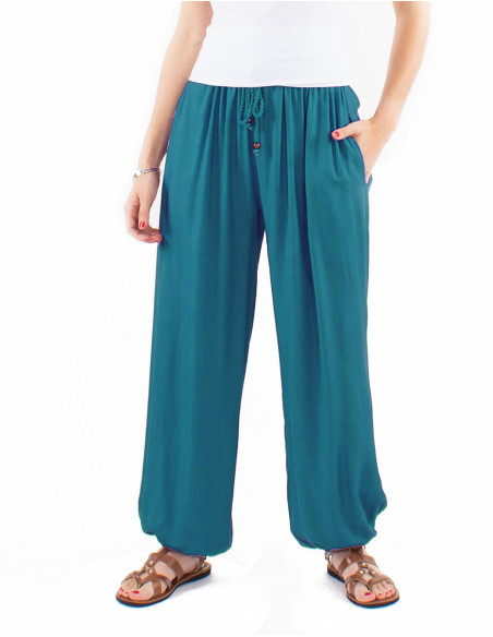 Pantalon liso viscosa