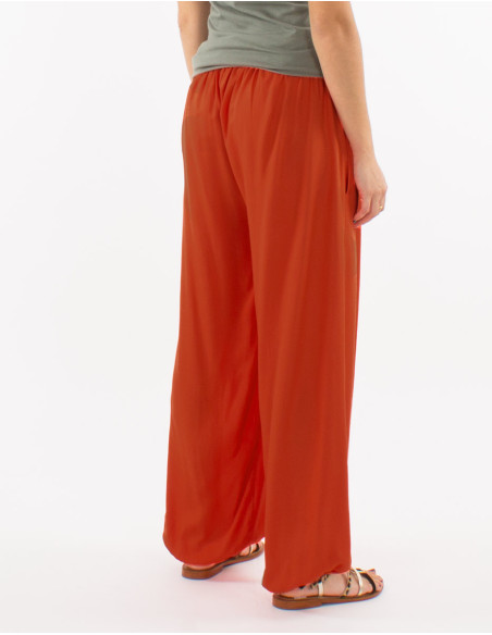 Pantalon liso viscosa