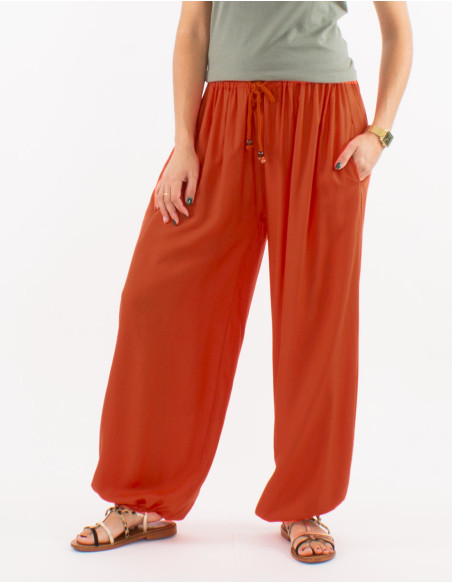 Pantalon liso viscosa