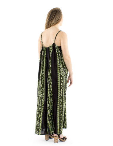 Peto algodon slub negro estampado color