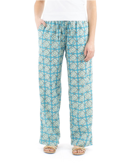 Pantalon algodon block recto estampado 3012