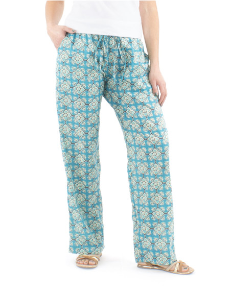 Pantalon algodon block recto estampado 3012