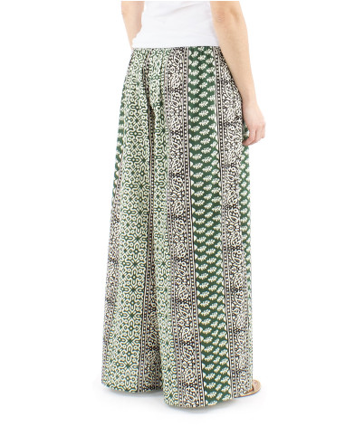 Pantalon algodon block rayas patte def...