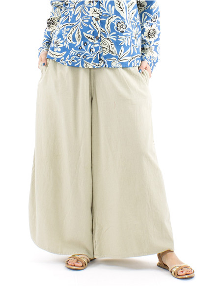 Pantalon m ancho algodon