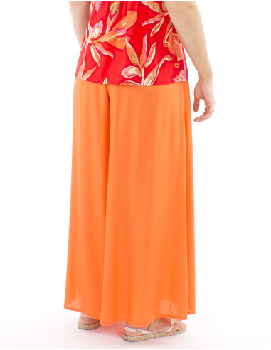 Pantalon viscosa liso muy ancho talla eslastica