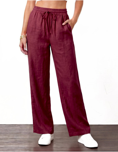 Pantalón de algodón liso SW de entretiempo,...