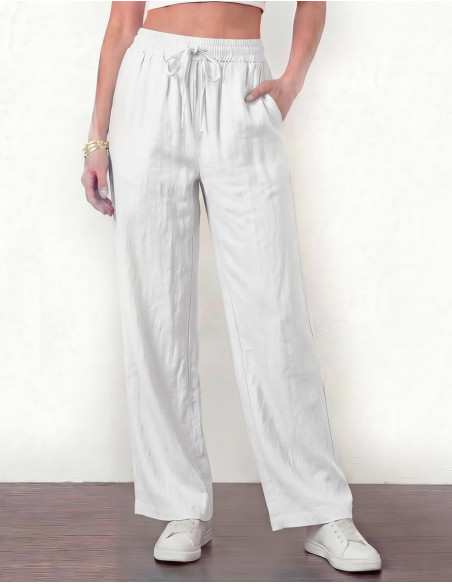 Pantalón de algodón liso SW de entretiempo, corte unisex