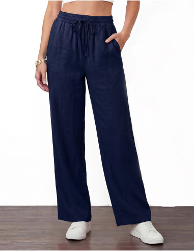 Pantalón de algodón liso SW de entretiempo,...
