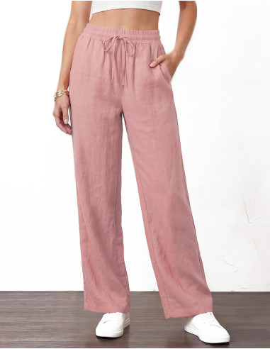 Pantalón de algodón liso SW de entretiempo,...
