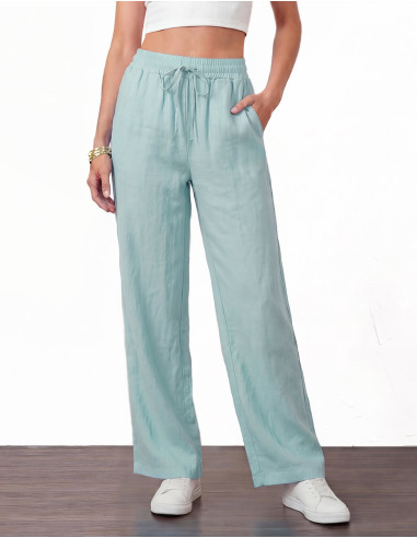 Pantalón de algodón liso SW de entretiempo,...