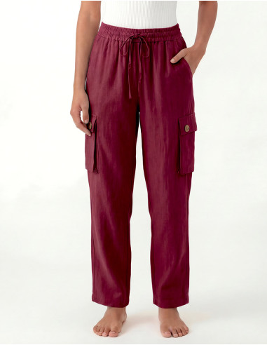 Pantalón de algodón liso SW para entretiempo,...