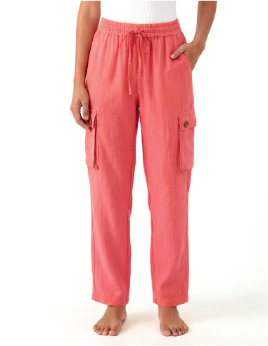 Pantalón de algodón liso SW para entretiempo,...