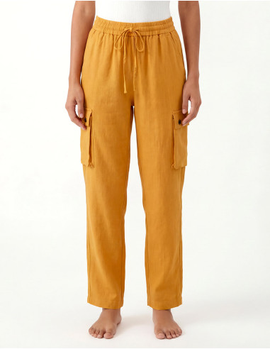 Pantalón de algodón liso SW para entretiempo,...