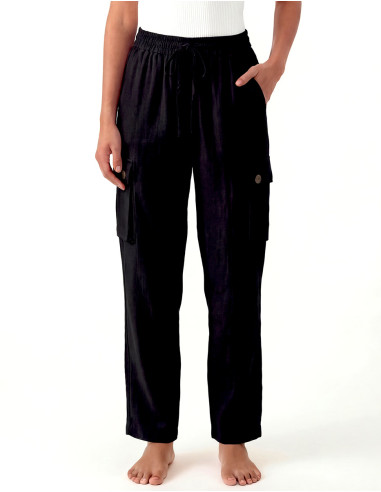 Pantalón de algodón liso SW para entretiempo,...