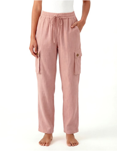 Pantalón de algodón liso SW para entretiempo,...