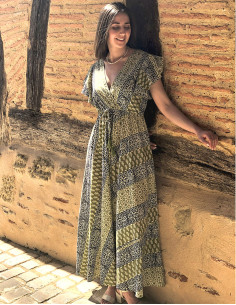 Vestido algodon block m...